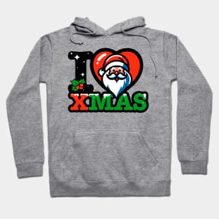 I heart santa claus xmas Hoodie